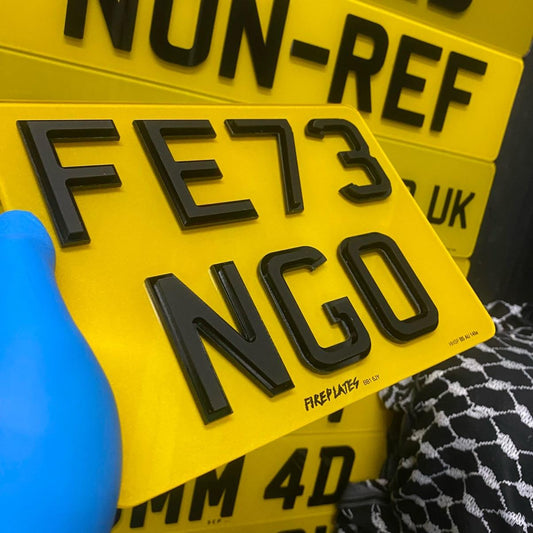 4D Shadow Motorcycle plate