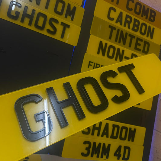 Pair of Ghost Number Plate