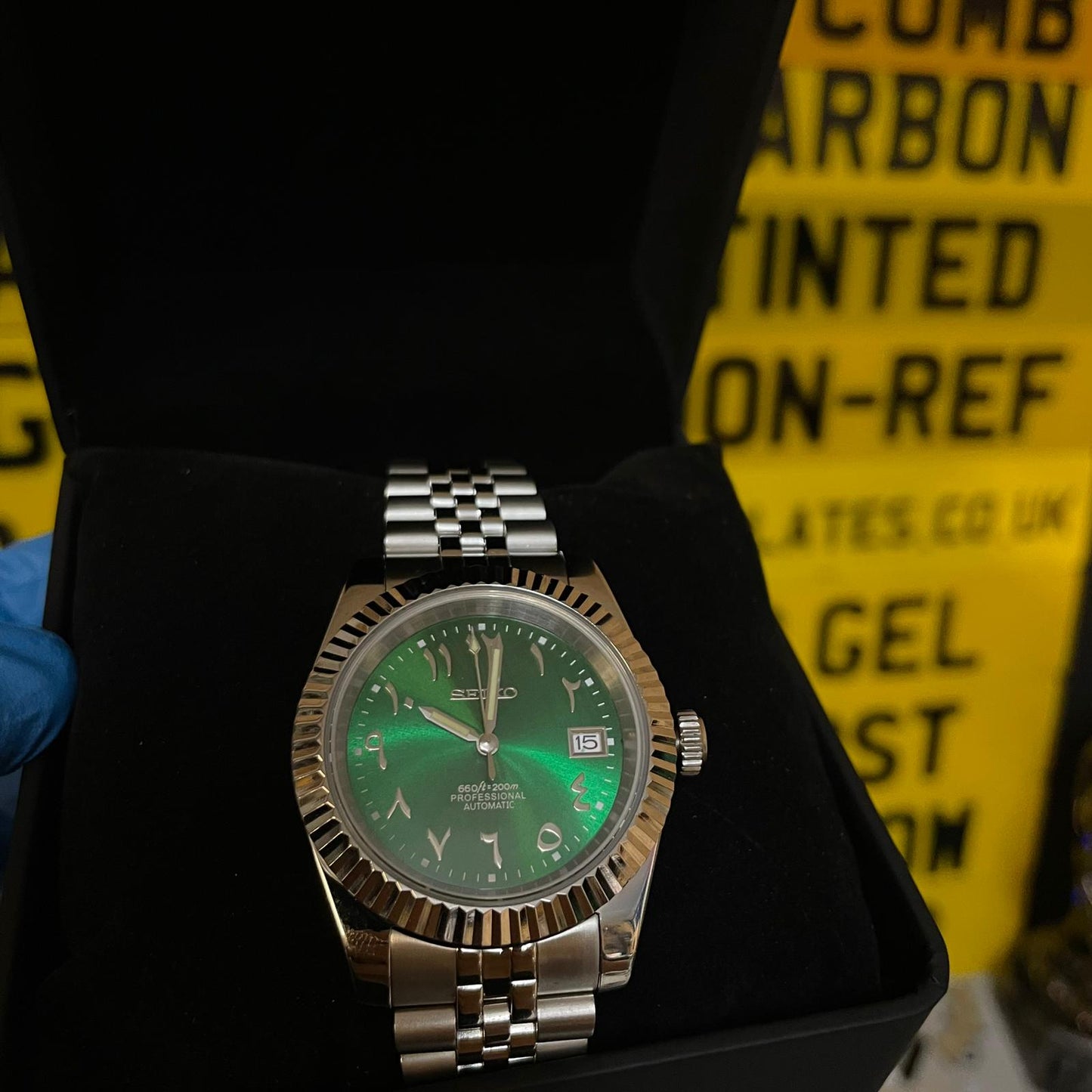 Arabic Dial Seiko Mod - Green Dial (The Riddler)