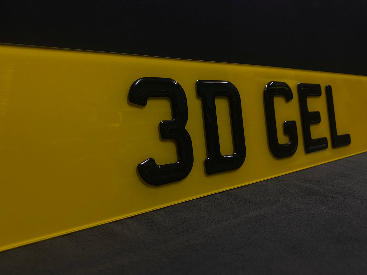 Pair of 3D Gel Number Plate