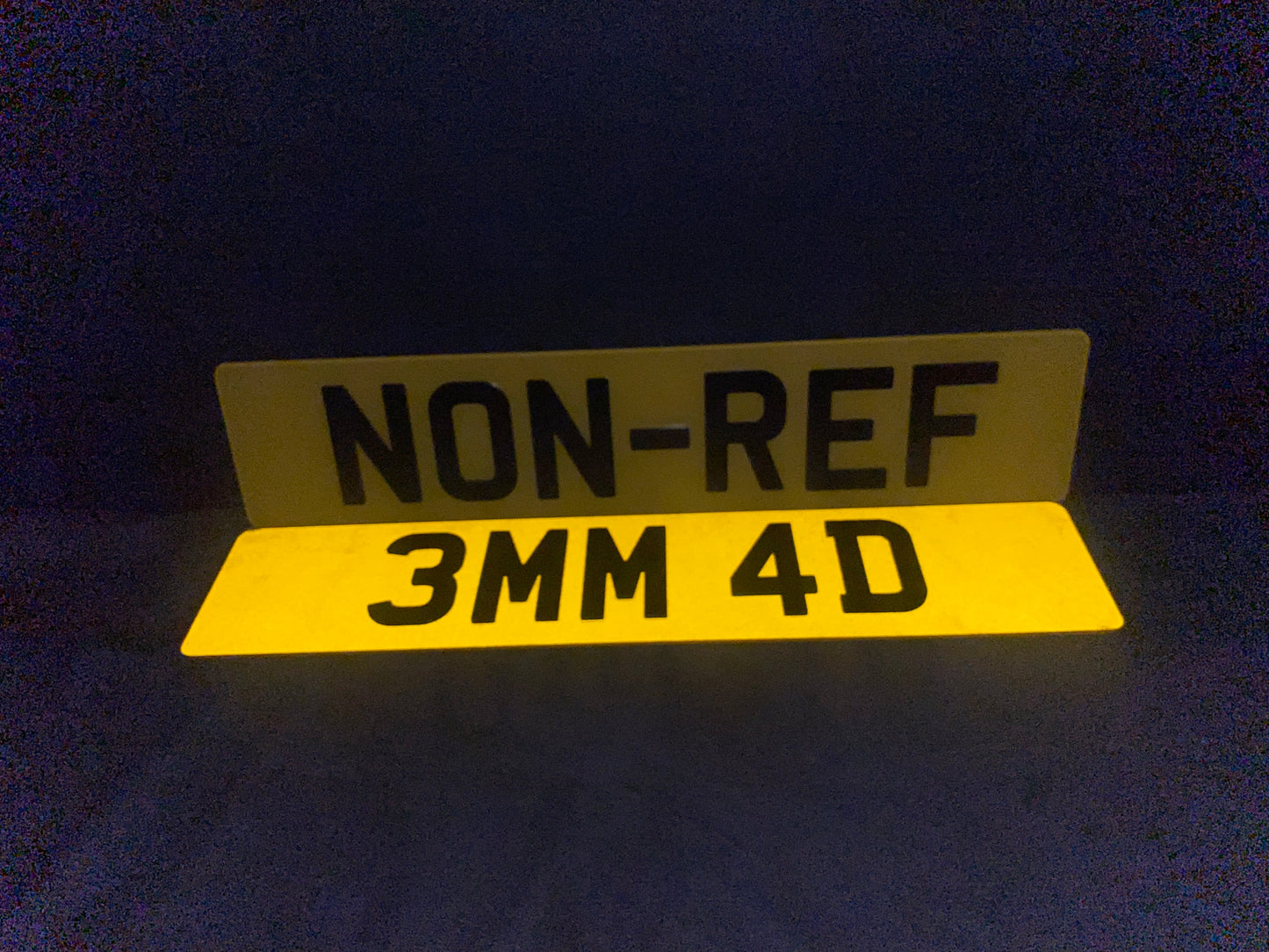 Pair Non-Reflective Number Plate